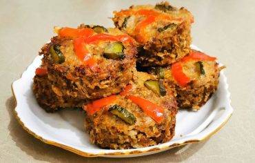 briose cu carne de vita si gulii